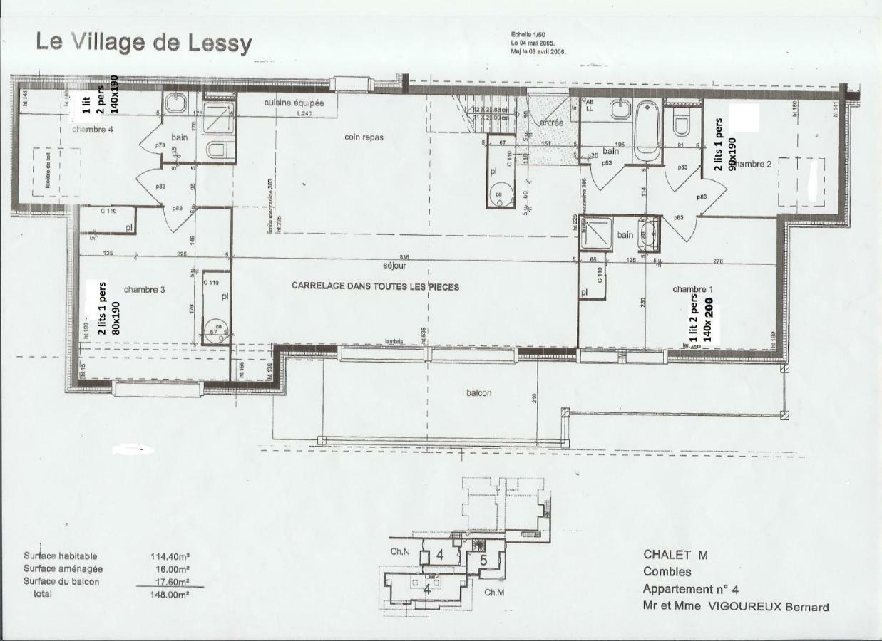 Le Lessy M4 Apartment Le Grand-Bornand Luaran gambar